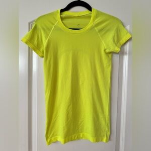 Lululemon Bright Yellow Swiftly Tech Short Sleeve Top